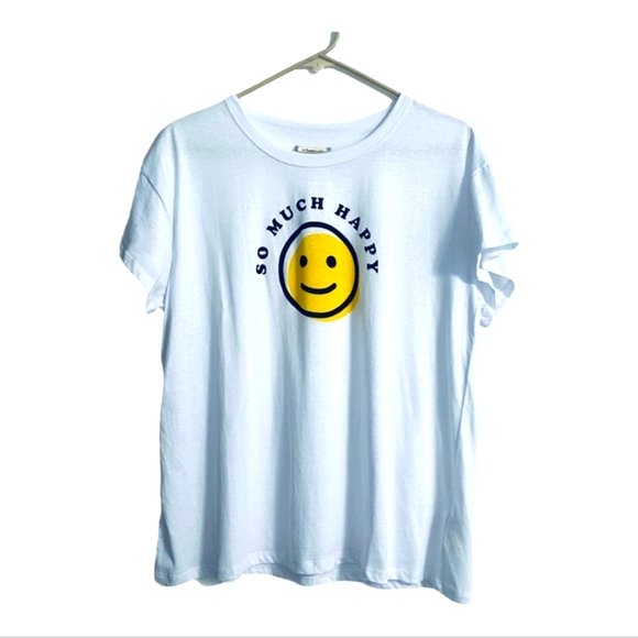 The Happy Planner Tops - NEW The Happy Planner Happy Face Short Sleeve Cotton Graphic Tee Size M